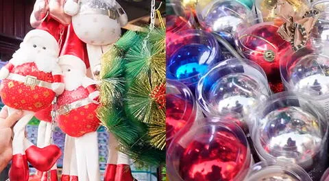 Productos navideños salen como 'pan caliente' en el Mercado Central y comerciantes están por agotar stock.