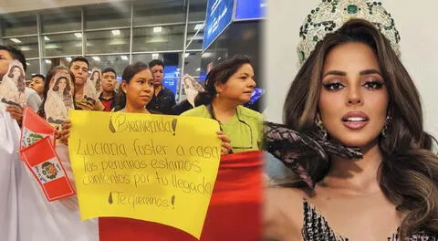 Luciana Fuster genera reacciones en el aeropuerto previo a su arribo a Lima.