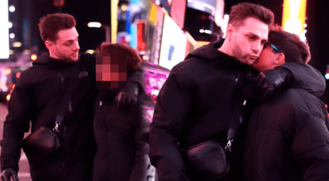 Nicola Porcella pasa navidad con su hijo en Nueva York.