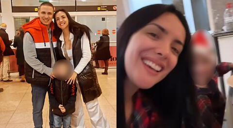 Rosángela Espinoza viajó a España para ver a su hermano y su sobrino.