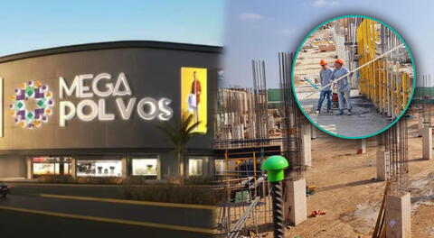Construcción del Mega Polvos, uno de los centros comerciales más esperados en Los Olivos.