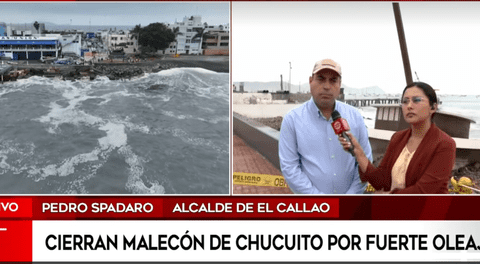 Callao: confirman el cierre del malecón de Chucuito ante oleajes anómalos