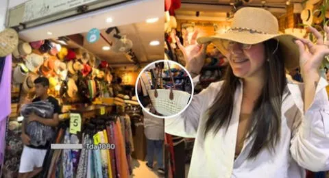 Joven peruana encuentra tienda de accesorios playeros para este verano 2024 en el Centro de Lima.