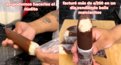 Peruana muestra en TikTok cómo hacer 'bolis marcianitos' y llegar a ganar más de 200 soles en un solo día.