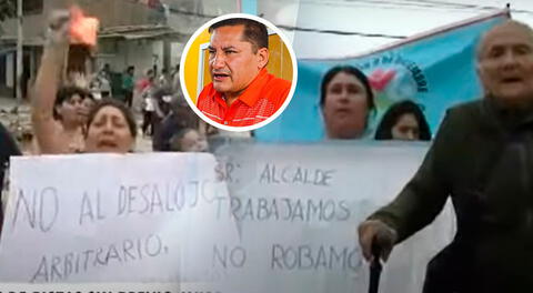 Comerciantes denuncian presunta arbitrariedad del alcalde de Comas, Ulises Villegas.