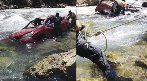 Familia cae a abismo de 50 metros y desaparece en río de Oxapampa.