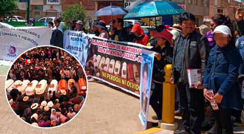 Familiares de las víctimas en protestas se congregaron a un año de lo ocurrido en Puno.