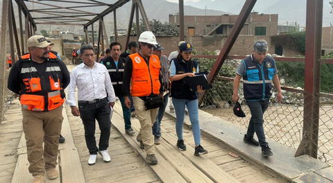 Fiscalía inspeccionó los puentes de Chaclacayo y Chosica
