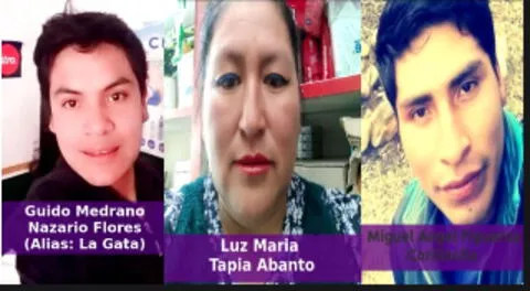Fiscalía pide cárcel para  Guido Medrano Nazario Flores, Luz Tapia y Miguel Figueroa por crimen de Heydy Macedo