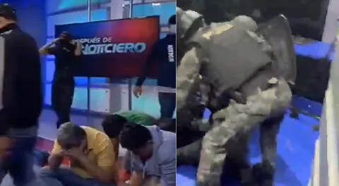 Sorprendentes imágenes en el set del Canal 10 TC Televisión de Ecuador se viralizó en redes sociales.