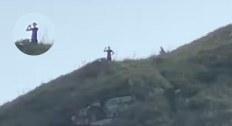Dos "seres extraños" de más de 3 metros de altura aparecen en isla de Brasil y video es viral en redes sociales.