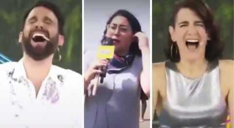 Reportera de 'Amor y fuego' deja en shock tras protagonizar singular momento y soltar lisura en vivo