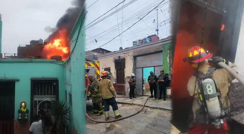 Incendio dentro de una quinta en La Victoria deja una mujer muerta.