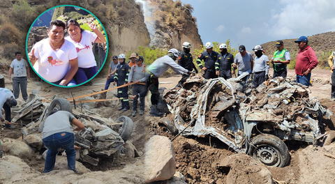 Padre, madre e hija pierden la vida por un huaico en Arequipa.