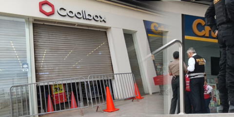 Coolbox del Mall Aventura de Chiclayo fue asaltado esta madrugada.