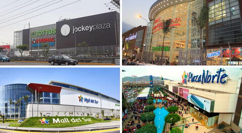 Estos son los horarios de atención de los principales centros comerciales este 14 de febrero en Perú.