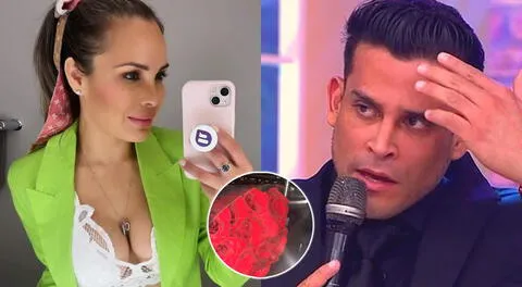 Mary Moncada fue sorprendida con un ramo de rosas por San Valentín.