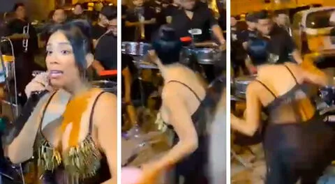 Kate Candela huyó corriendo aterrada de Barrios Altos en medio de concierto