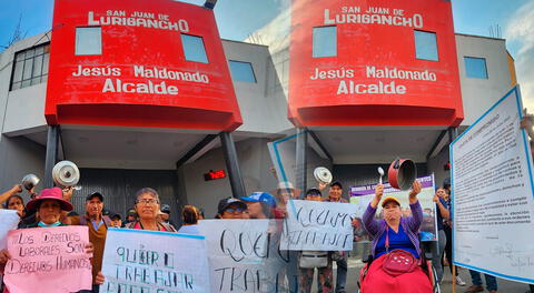 Comerciantes desalojados de SJL tomarían las calles a la fuerza de no tener solución.