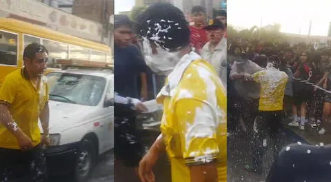 Tacna: Taxista enfrenta a adolescentes que mojaron su carro por carnavales y terminó siendo golpeado