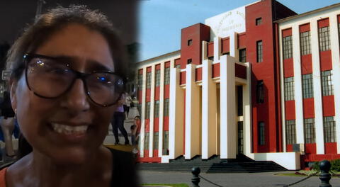 Madre de familia se siente orgullosa que su hijo haya postulado a la UNI.