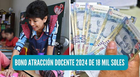 El Minedu entregará un bono de 18 mil soles a los docentes ganadores.