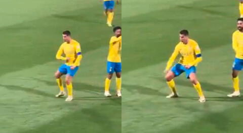 Cristiano Ronaldo y el gesto obsceno cuando le gritan “Messi” en pleno partido ante árabes