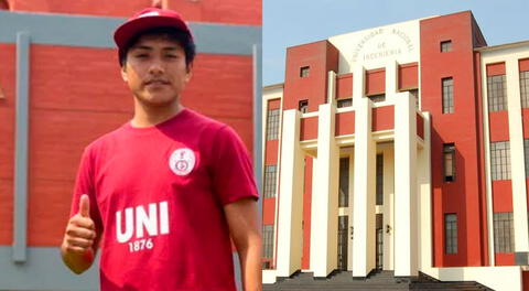 Alumno de la UNI señaló que la perseverancia es la clave del éxito.