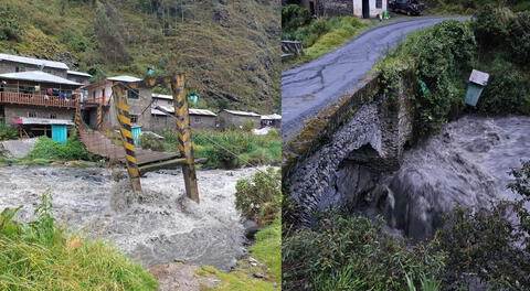 Imágenes de la tragedia. Puentes arrasados y carreteras afectadas en Puno.