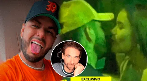 Bryan Torres, pareja de Samahara Lobatón, en comprometedor monento.