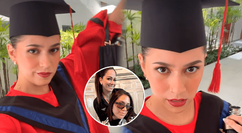 Gianella Marquina se graduó en la universidad.