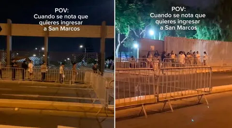 Los jóvenes llegaron desde muy temprano en la mañana para rendir su examen de admisión.