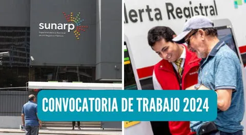 Entérate todos los detalles de la convocatoria de trabajo de la Sunarp.