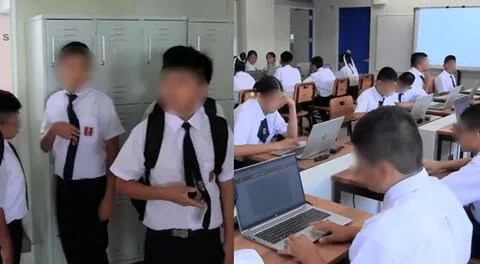 Alumnos de centro educativo de Los Olivos estudian en modernas aulas y laboratorios.