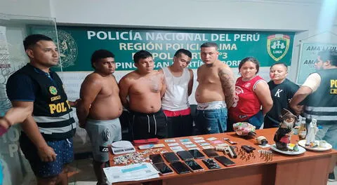 Los detenidos fueron  trasladados por la PNP a la sede del Depincri SMP