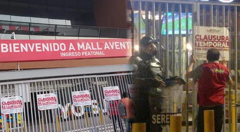 Clausuran Mall Aventura de SJL a pocos meses de su inauguración.