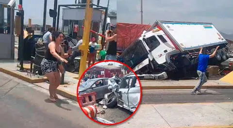 Accidente en peaje de Chicama deja dos muertos y 14 heridos.