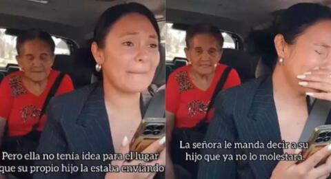 Abuelita suplica a taxista pagada por su hijo que no la lleve al asilo y es viral en TikTok.