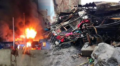 Dos heridos y 13 locales afectados deja el incendio en el mercado "La Cachina".