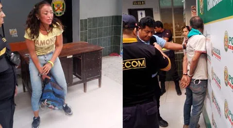 Detenidos. Así terminó la agresora de nacionalidad venezolana junto a su pareja.