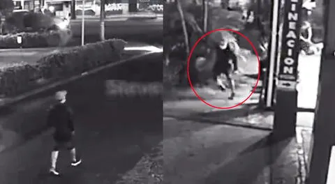 Ladrón roba en local, tropieza y se lastima la pierna al escapar y muere al ser atrapado: cámara revela