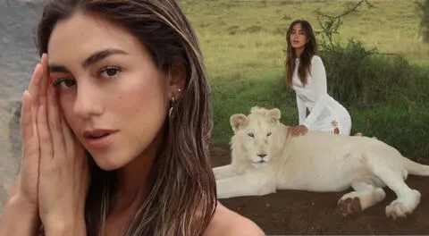 Luana Barrón se disculpa por fotografía con leones.