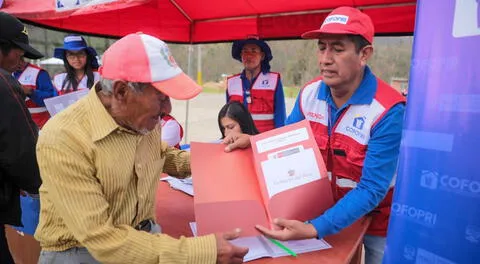 Las personas deberán acercarse a las bridagadas del Cofopri para acceder a este beneficio gratuito.