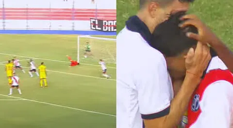 Jugador de Municipal, Santiago Gálvez, protagonizó una emotiva escena tras gol a Cantolao.