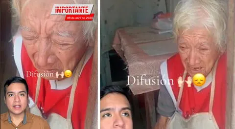 Pachacamac: abuelita pide a gritos ser auxiliada para ser llevada a un asilo.