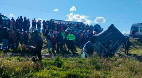 Causas del accidente de tránsito en Puno son materia de investigación.