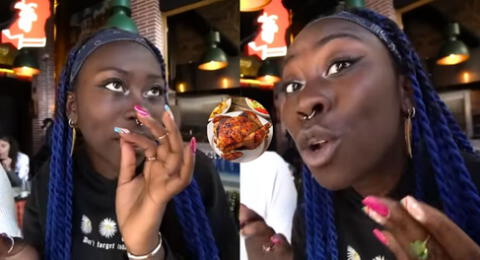 Africanas comen pollo a la brasa por primera vez y quedan sorprendidas con el sabor.