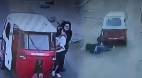 Mujer se enfrenta a ladrón que le arrebató su celular en calle de San Juan de Miraflores.