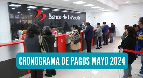 El Banco de la Nación publicó las fechas oficiales para el pago de sueldos y pensiones del sector público en mayo.