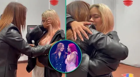 Karol G y Myriam Hernández se reencuentran en Chile y tienen emotivo momento lleno de lágrimas